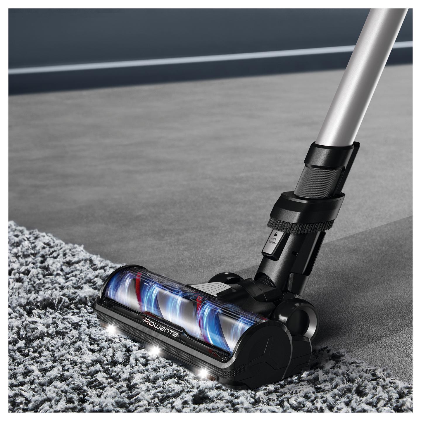 Fshesë Elektrike Rowenta X-Force Flex 13.60 Allergy RH9A36WV, Pa Kabllo, 150 AW, 0.65L, Autonomi deri në 60 Minuta, Bateri Li-Ion – Zezë/Argjend - 4