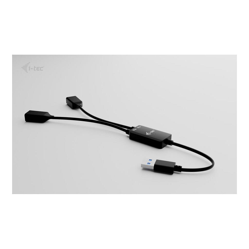 Hub USB i-tec U3CBLHUB2A, USB-A, 2x USB-A, USB 3.2 Gen 1, 5Gbps, Kabllo 10cm - Zezë - 6