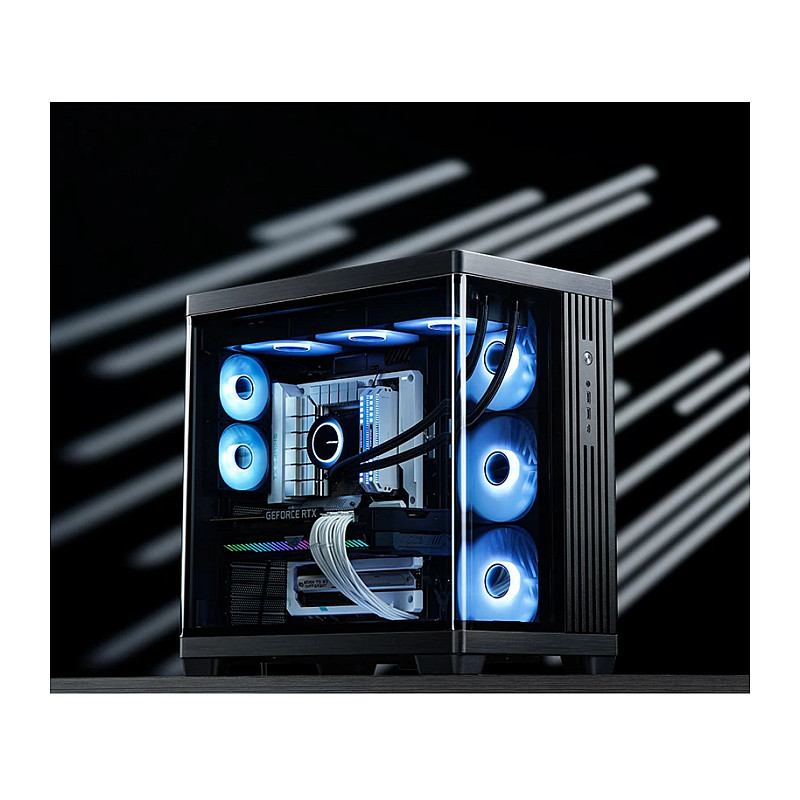 Kasë PC Jonsbo TK-4 / Midi Tower / ATX / Tempered Glass - Zezë - 30