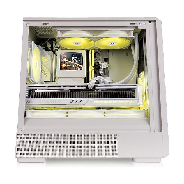 Ftohës për Procesor Thermaltake Retro 240 Ultra ARGB Sync / 240mm / 2x 120mm / 2500RPM / 85.29 CFM / 3.86mm-H2O / LCD 3.7" - Bezhe - 5