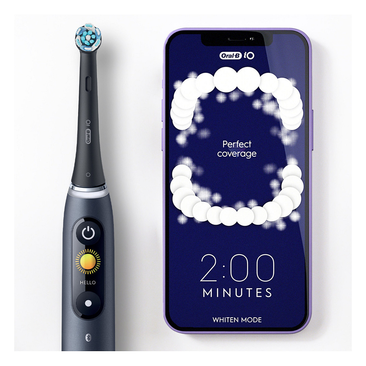 Furçë dhëmbësh elektrike Oral-B iO Series 9 Luxe Edition / iO Magnetic / 7 Mode / OLED / Smart Pressure Sensor / Bluetooth / 3D Teeth Tracking / 14 Ditë – Bardhë - 7