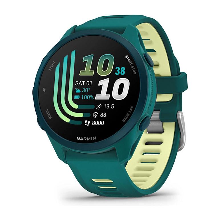 Orë e mençur Garmin Forerunner 170 Music, 42.6mm, 1.2", AMOLED, GPS, Muzikë – Gjelbër/Verdhë