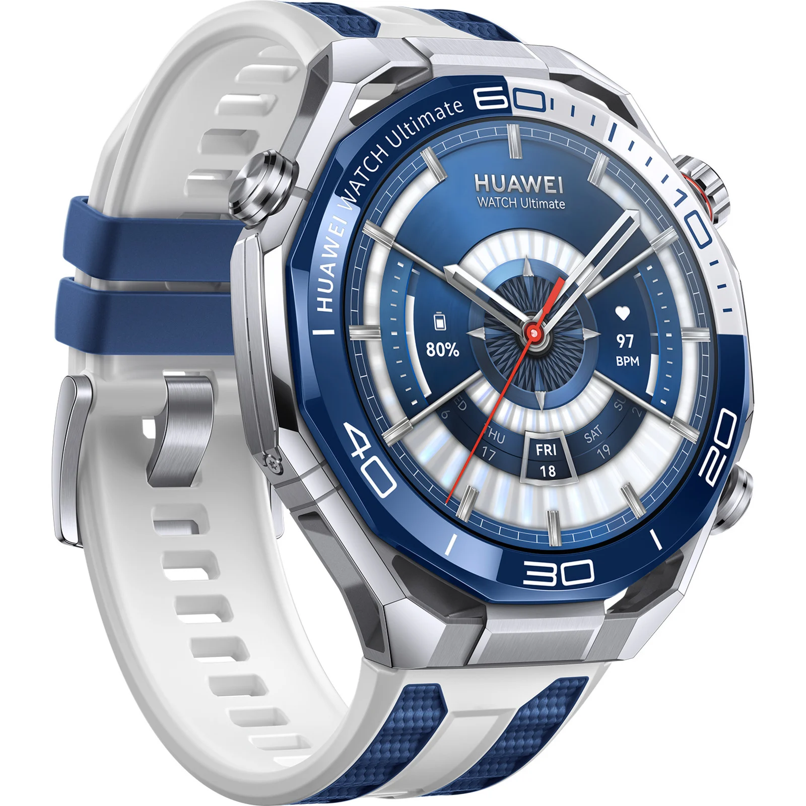 Orë e Mençur Huawei Watch Ultimate 2 / 48.5 mm / AMOLED 1.5" / GPS / Monitorim i Rrahjeve të Zemrës - Blu - 3