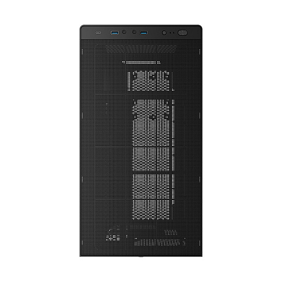 Kasë PC Aerocool Stormfront Mini / Mini Tower / Micro ATX / 7x 120mm Fan Support / Tempered Glass / 240mm Radiator / Mesh Front - Zezë - 4