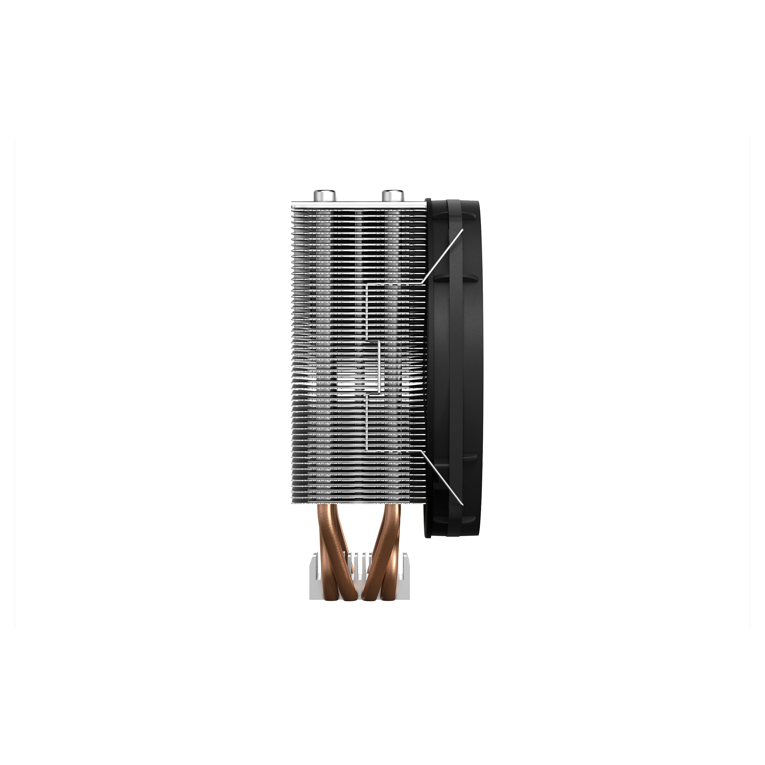 Ftohës për Procesor be quiet! Shadow Rock Slim 2 / 135mm Fan / 1400 RPM / Rifle Bearing / 137×74×161mm – Alumin/Zezë/Bakër - 4