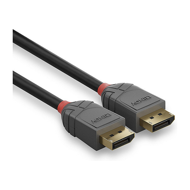 Kabllo DisplayPort Lindy 36483 / DisplayPort në DisplayPort / 3m / DisplayPort 1.4 / 8K 60Hz - Zezë - 3