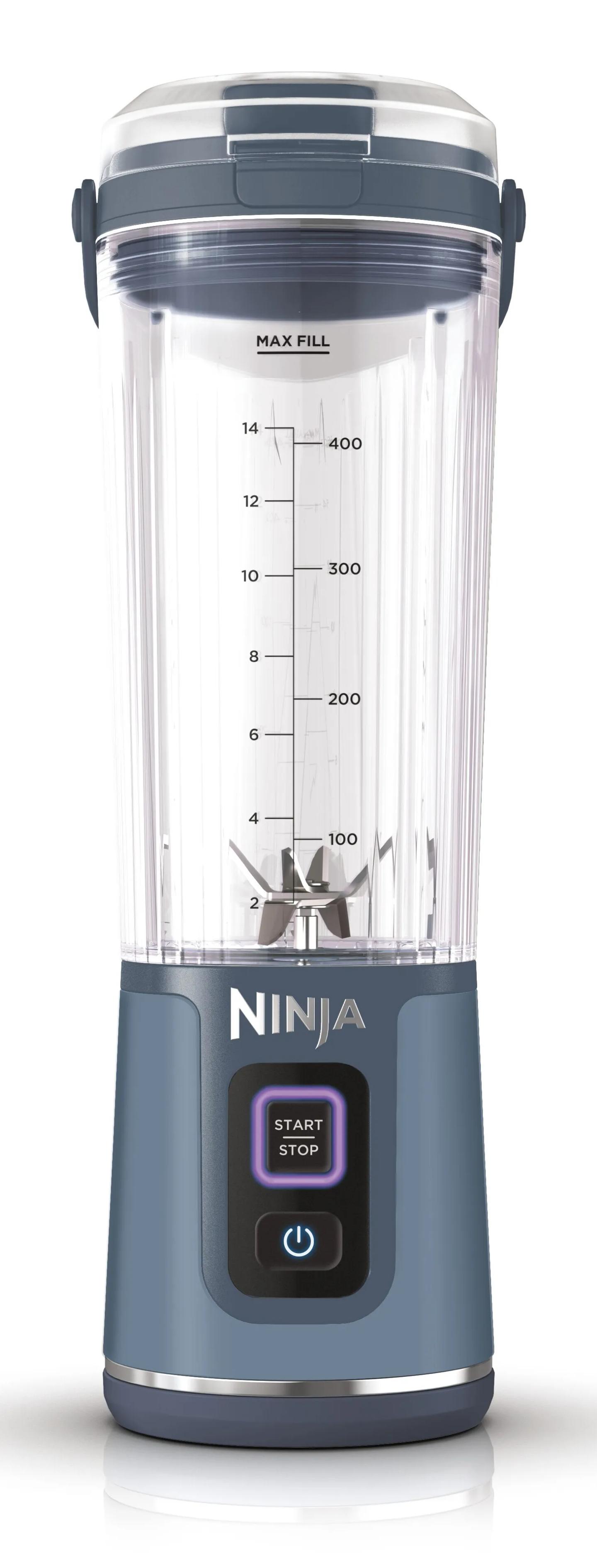 Blender Portativ Ninja Blast Max BC251EUNV, 570ml, Pa Kabllo, 3 Programe, CrushBlade, Bateri e Rikarikueshme – Blu e Errët