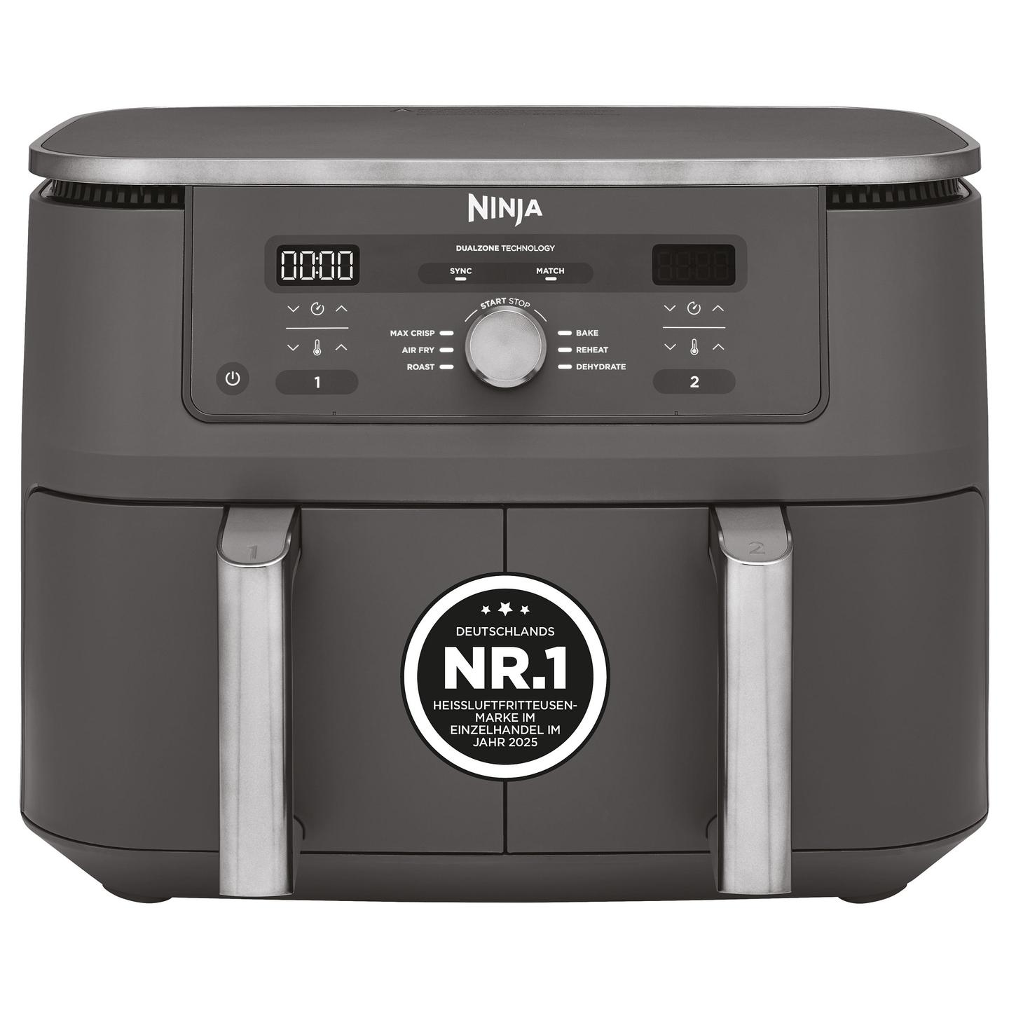 Fryer Ninja MAX Dual Zone / DZ400EU / 9.5L / 2470W / 2 Sirtarë / 6 Programe / 40–240°C / Sync / Match – Gri - 16