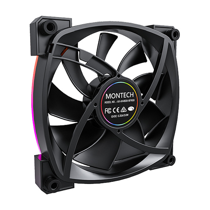 Ftohës për Kasë Montech AX140 PWM / 140mm / PWM – Zezë - 4
