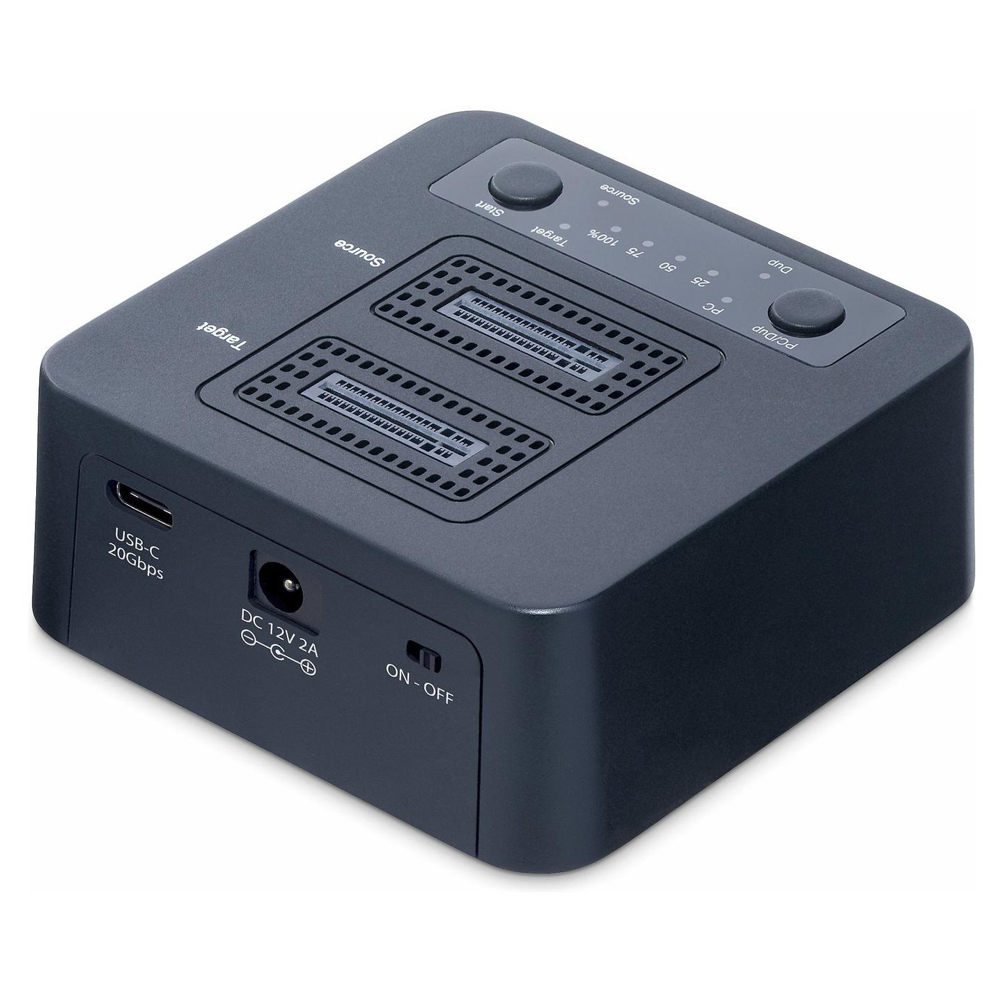Dublues SSD M.2 NVMe StarTech.com M2-HDD-DUPLICATOR-N1, 2 Slote, USB-C 3.2 Gen 2x2, 20Gbps, Klonim pa Kompjuter - Zezë - 2