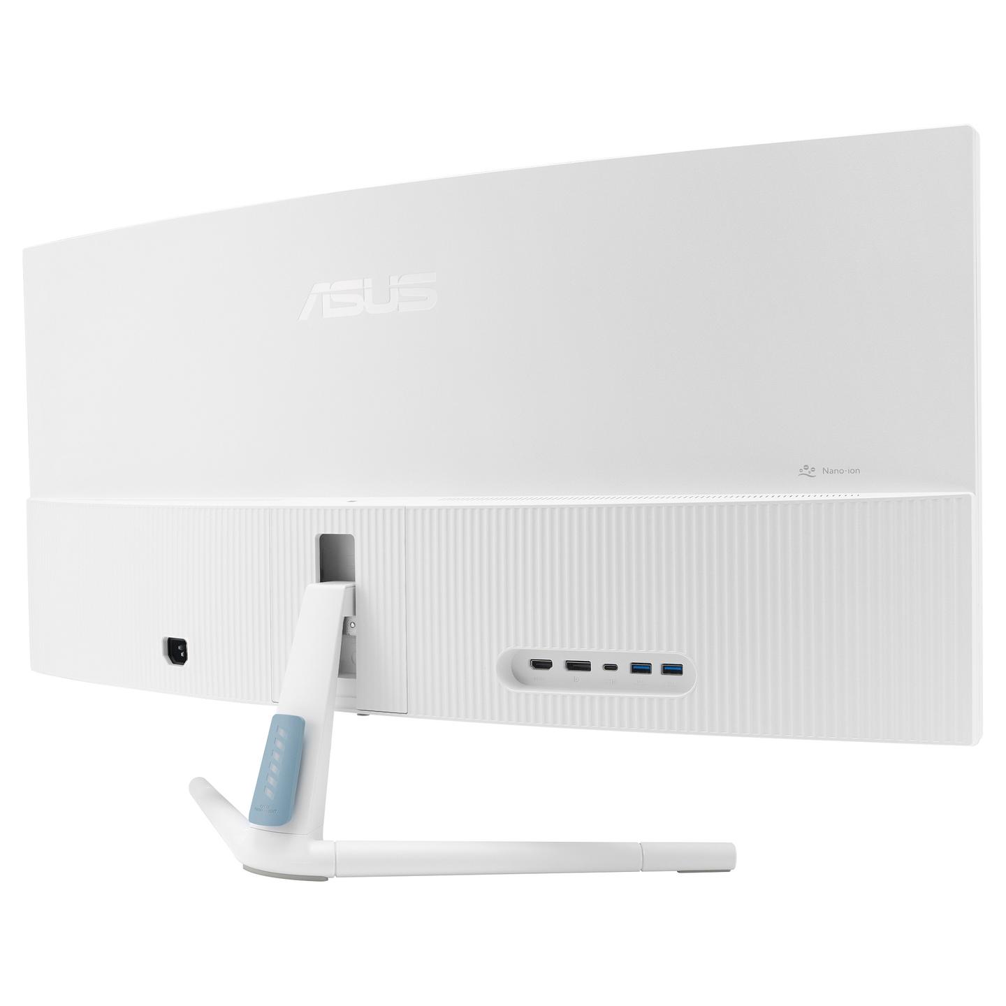 Monitor ASUS VU34WCIP-W / 34" / UWQHD VA / 100 Hz / 1 ms / HDMI + DisplayPort + USB-C / Curved - Bardhë - 8