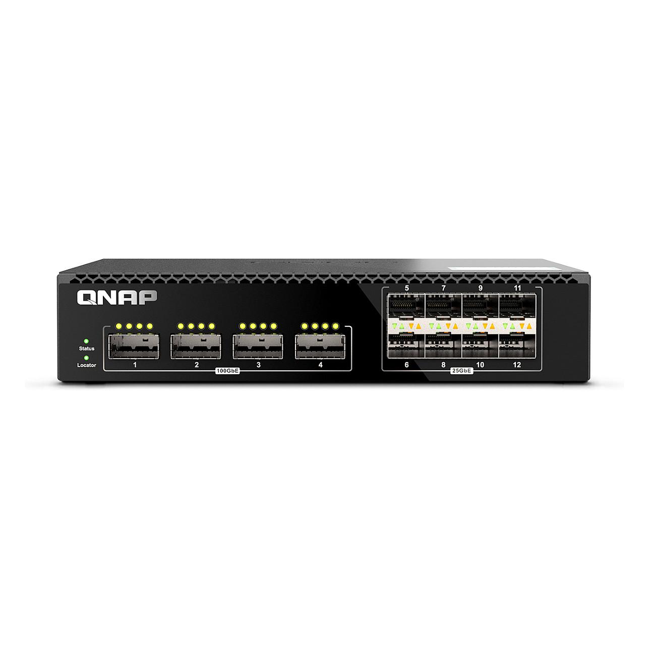 Switch QNAP QSW-M7308R-4X, 4x 100G QSFP28, 8x 25G SFP28, 1200Gbps, Layer 3 Lite, Managed, Rack 1U - Zezë