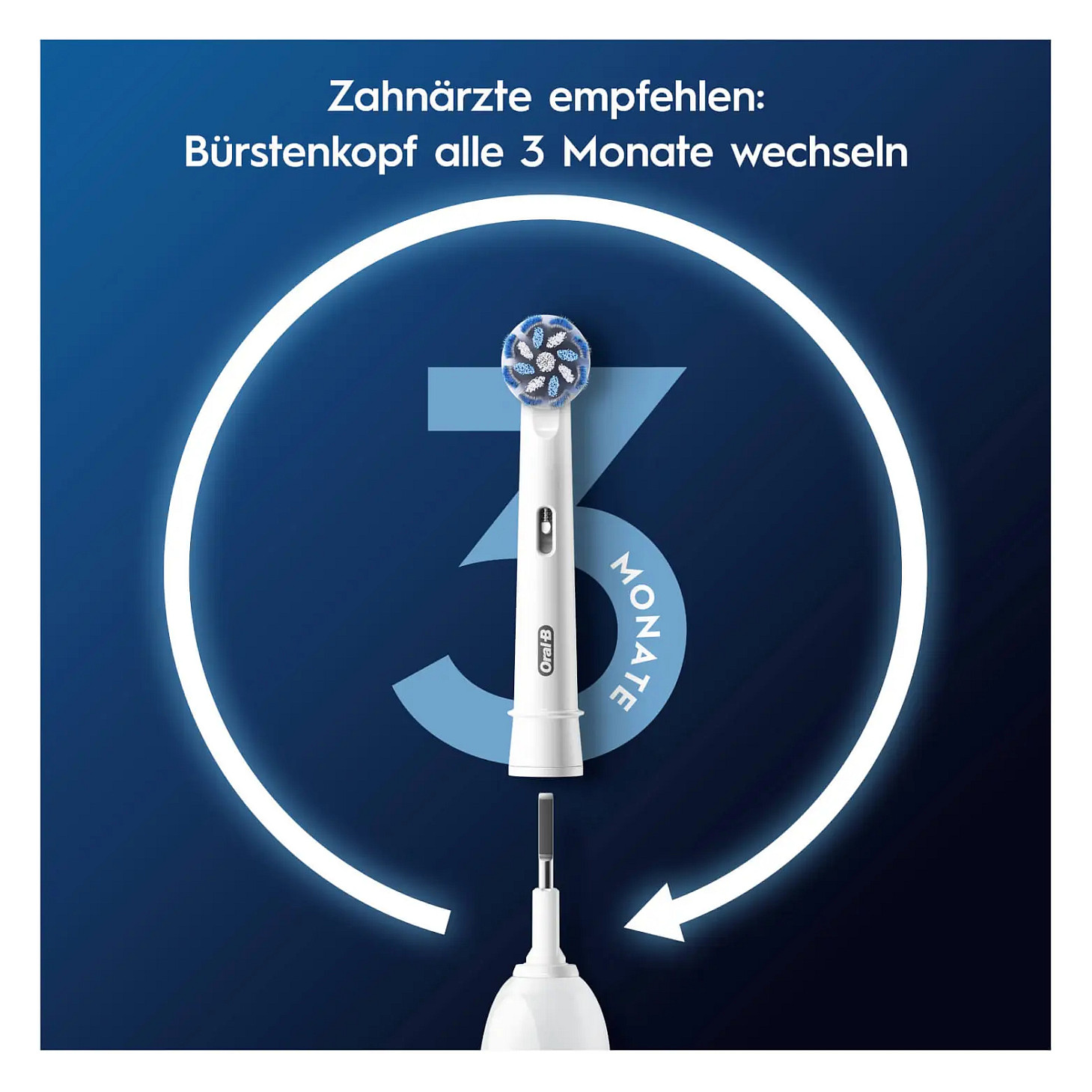Koka zëvendësuese për furçë elektrike Oral-B Pro Sensitive Clean / Extra Soft / 4 copë – Bardhë - 6
