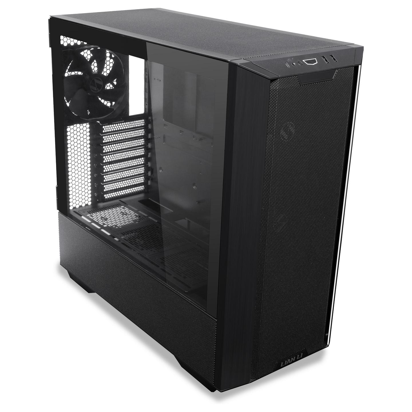 Kasë Lian Li LANCOOL III, Mid Tower, E-ATX, ATX, Micro-ATX, Mini-ITX, Tempered Glass - Zezë - 6