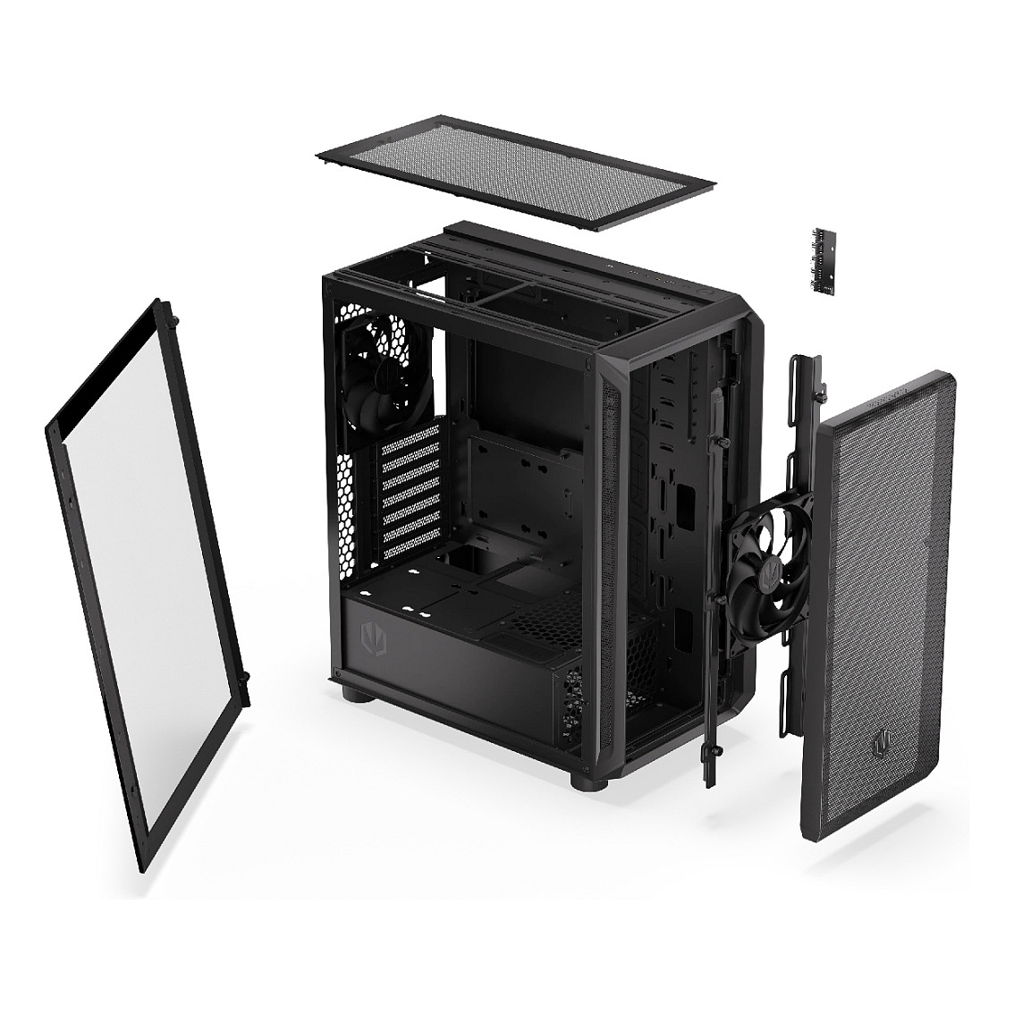 Kasë PC ENDORFY Arx 500 Core / Mid Tower / ATX / 1x 140mm Front + 1x 140mm Rear Fan / Mesh / 360mm Radiator - Zezë - 31