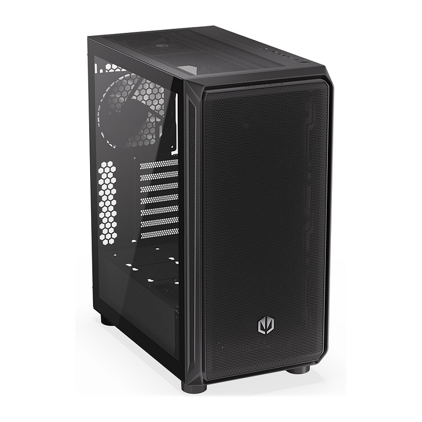 Kasë PC ENDORFY EY2A010 / Midi Tower / 3x 140mm Fan Para / 1x 140mm Fan Mbrapa / SSD 2.5" / HDD 2.5"/3.5" - Zezë - 8