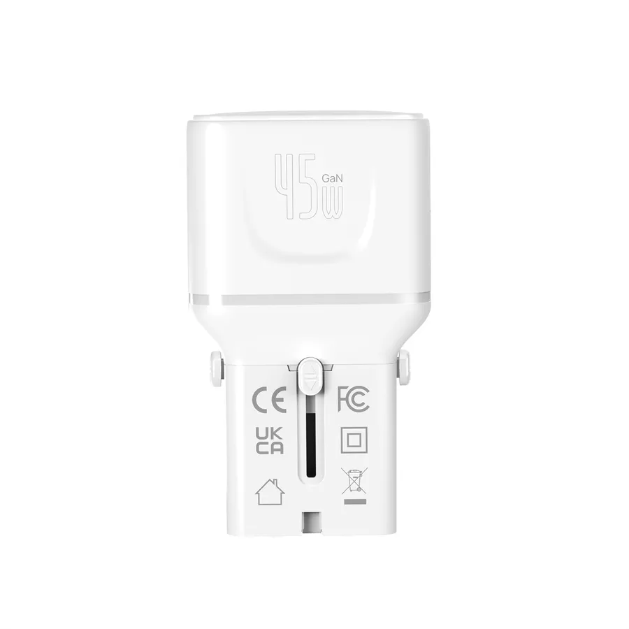 Adapter Udhëtimi VALUE 19.99.1114 / 45W / 2x USB-C / PD / EU/UK/US - Bardhë - 2