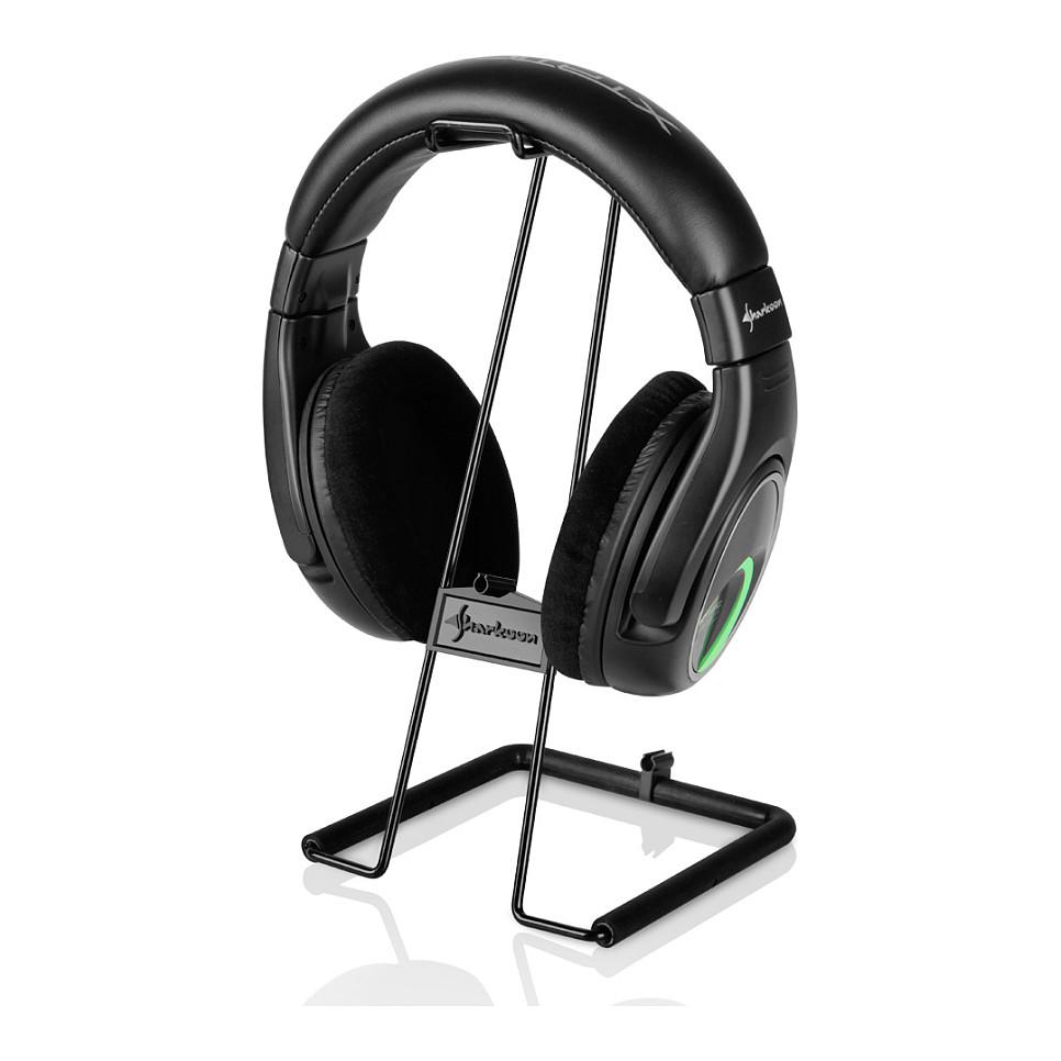 Mbajtëse për Kufje Sharkoon X-Rest PRO, Metal, Mouse Cable Guide, 138 × 138 × 263 mm – Zezë - 6