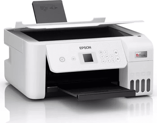 Printer Multifunksional Epson EcoTank L3286, Inkjet me Ngjyra, A4, 33 ppm, 3 në 1, Wi-Fi, USB - Bardhë/Zezë - 2