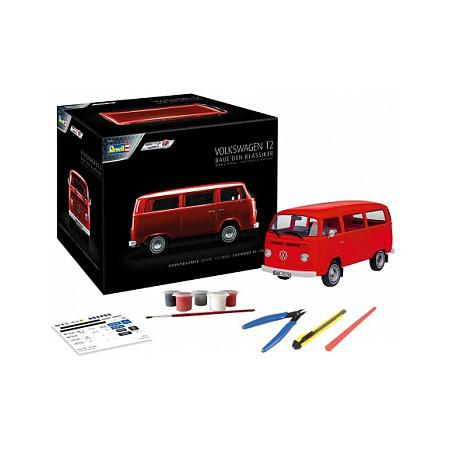 Lodra Revell Advent Calendar VW T2 Bus, 1:24, 109 Parts, Easy-Click, 10+ - Kuqe - 2
