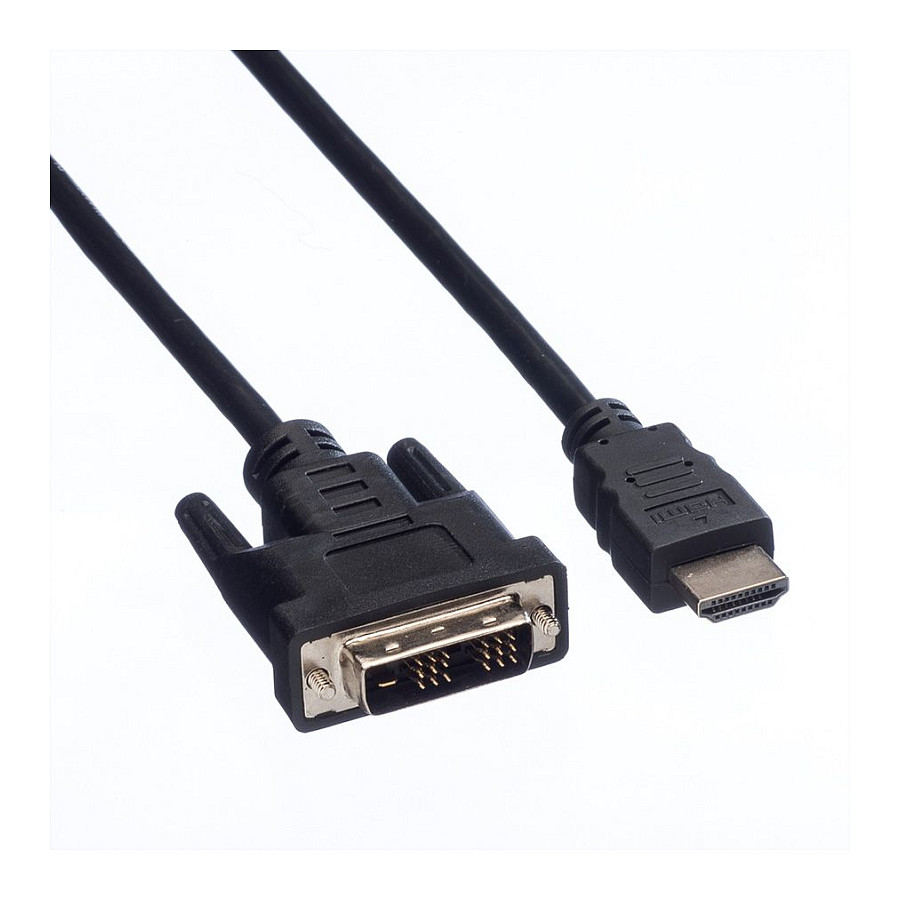Kabllo DVI-D VALUE 11995516 / DVI-D në HDMI / 1.5m / 1920 x 1200 60Hz - Zezë - 3