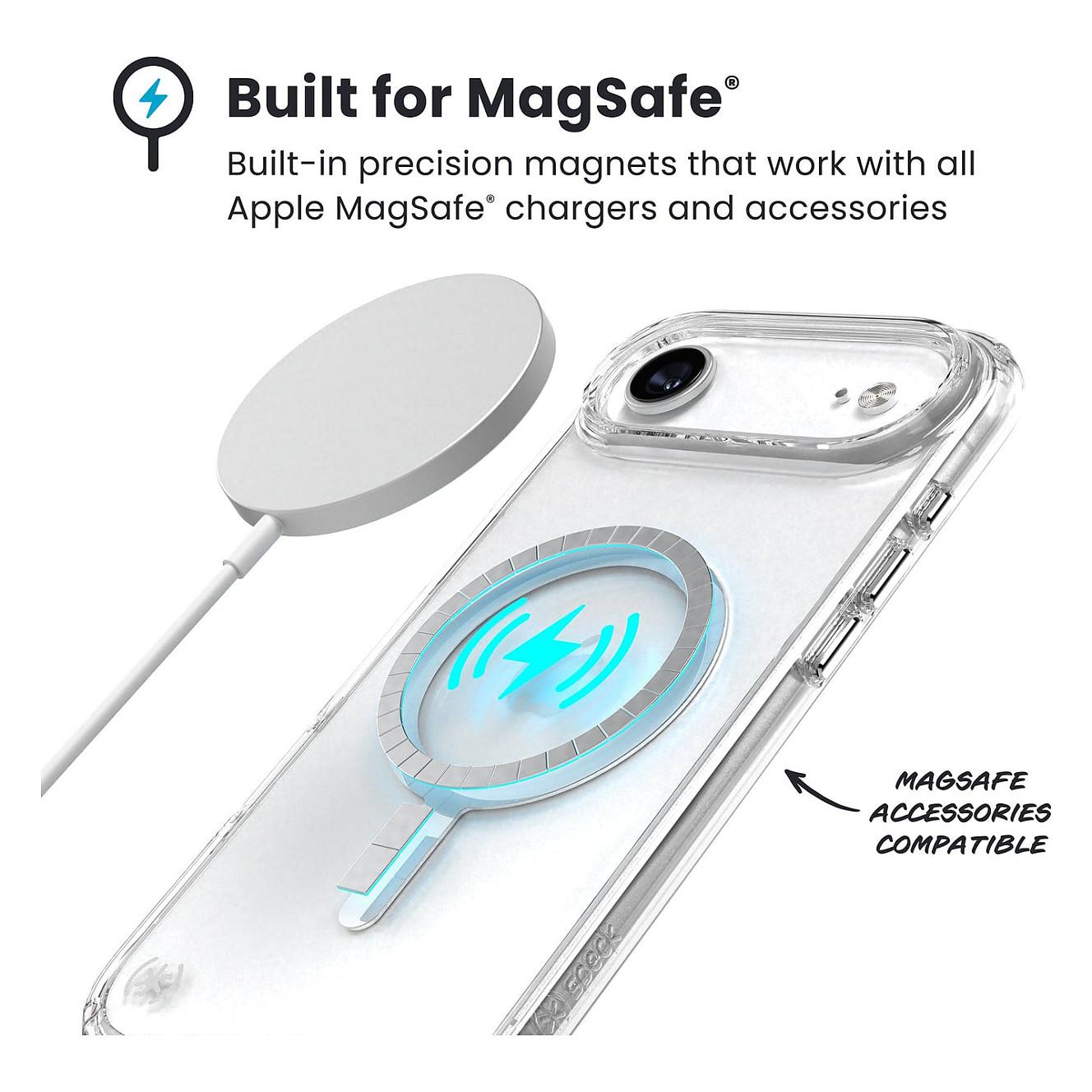Case për Telefon Speck Presidio Perfect Clear MagSafe, iPhone Air, MagSafe, Mbrojtje deri 4m - Transparent/Argjendtë - 2