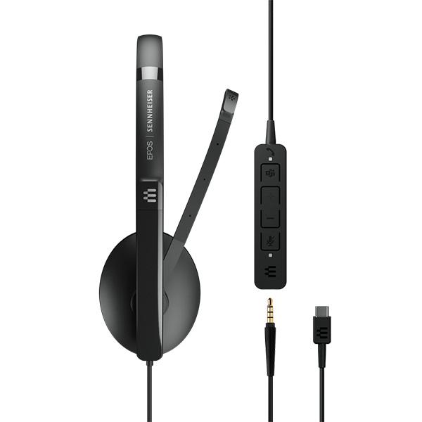 Kufje me kabllo EPOS ADAPT 135T USB-C II / 1000904 / Mono / USB-C + 3.5mm / Microsoft Teams – Zezë - 2