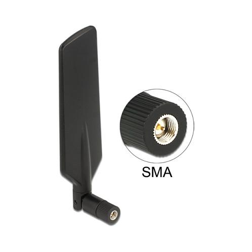 Antena pĂ«r rrjet Delock 12408, LTE/WLAN 2.4/5GHz, 1â4dBi, Omnidireksionale, SMA Male - ZezĂ«