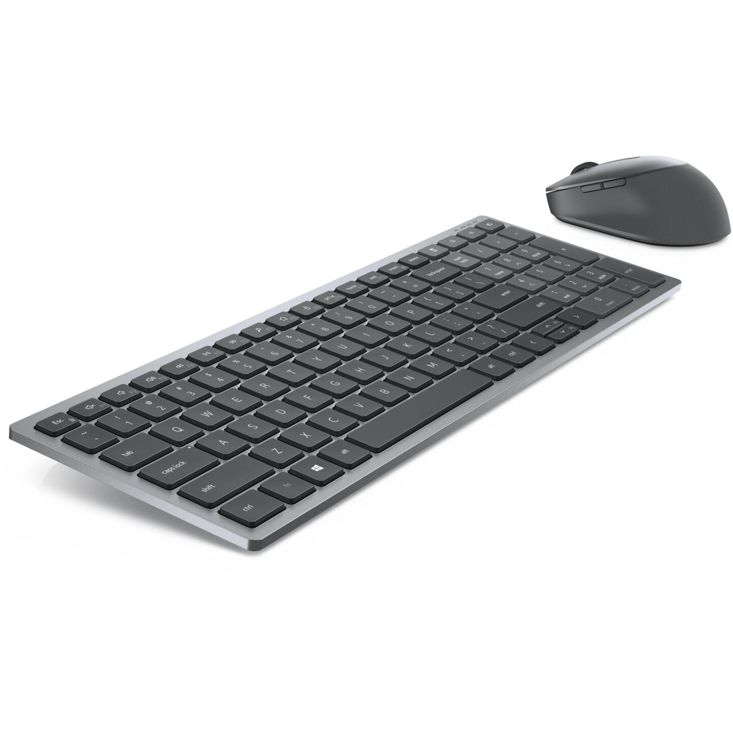 Combo (Tastierë & Maus) Dell Pro Plus KM7120W, Wireless, QWERTY US International, Scissor, 4000 DPI, 7 Butona - Gri - 4