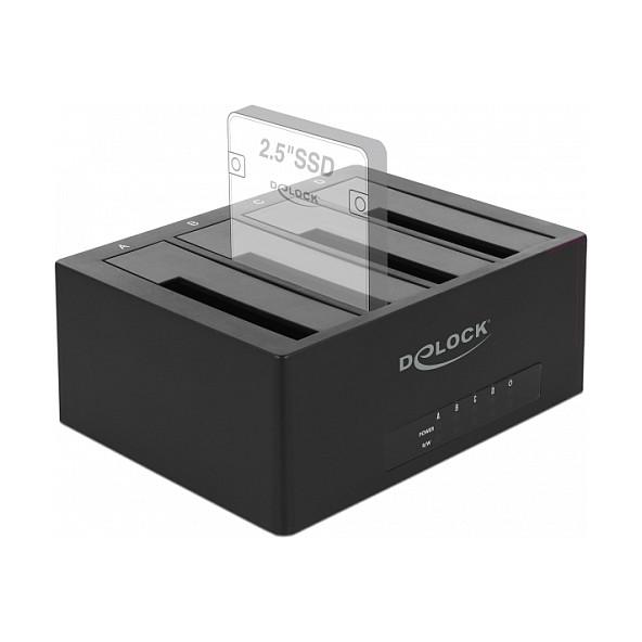Docking Station DeLOCK 63930 / 4x SATA 2.5-3.5 / USB-C 5Gbps – Zezë - 3