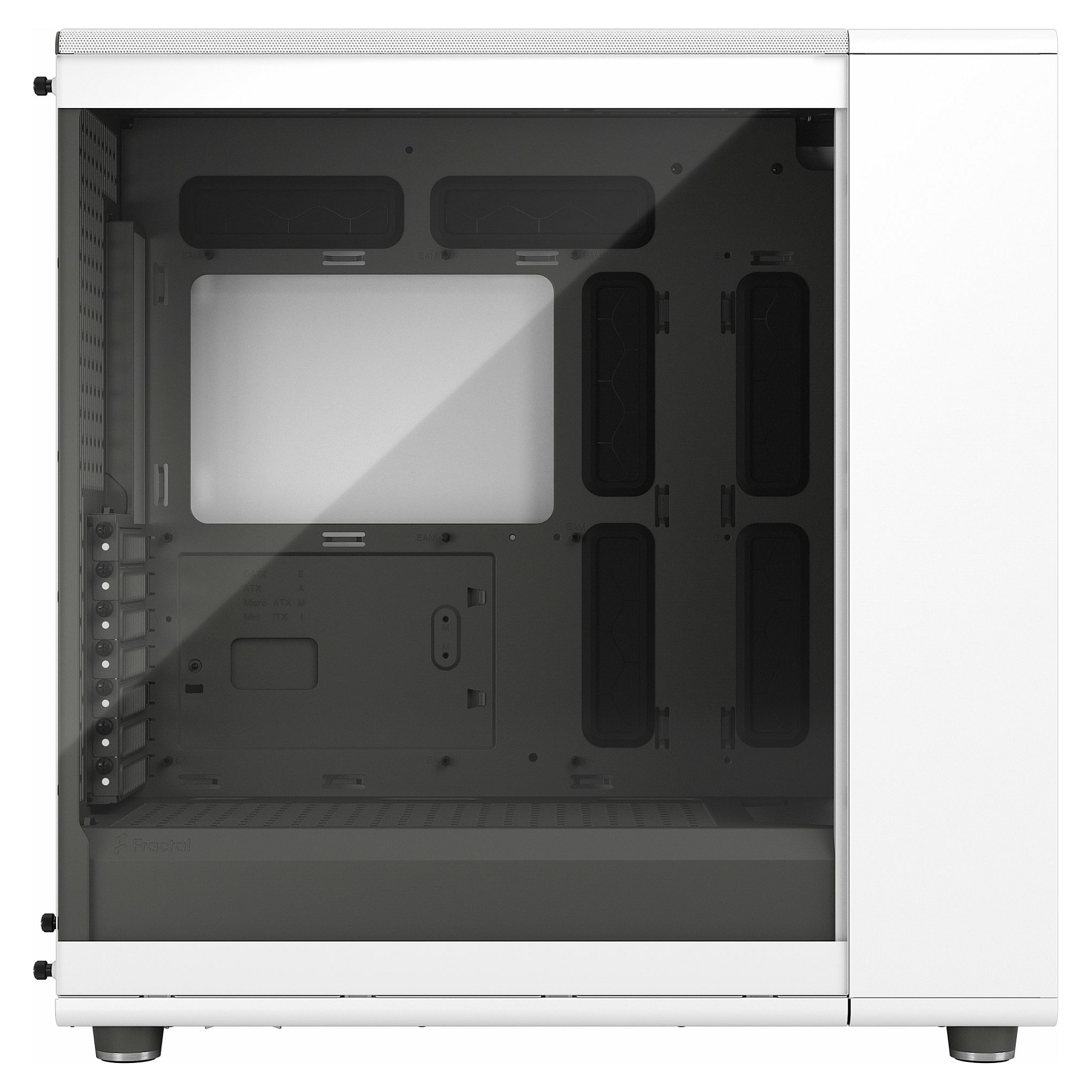 Kasë Midi Tower Fractal Design North XL Chalk TG Clear – Bardhë - 16