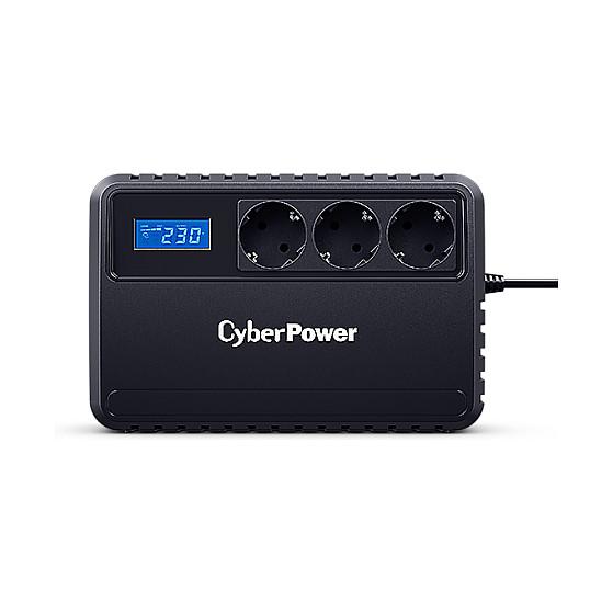 UPS CyberPower BU650EULCD, 650 VA, 360 W, Line-Interactive, 3 Priza Schuko, LCD, USB – Zezë - 2