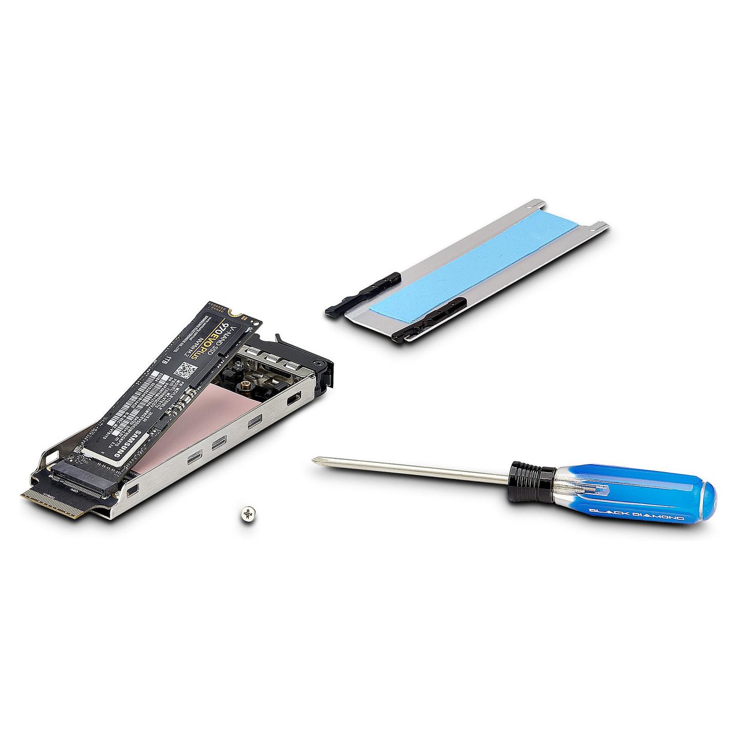 Adapter PCIe për SSD M.2 NVMe StarTech.com M2-REMOVABLE-PCIE-N1, PCIe 4.0 x4, 64Gbps, Sirtar i Lëvizshëm, Kyçje me Çelës - Argjend/Zezë - 6