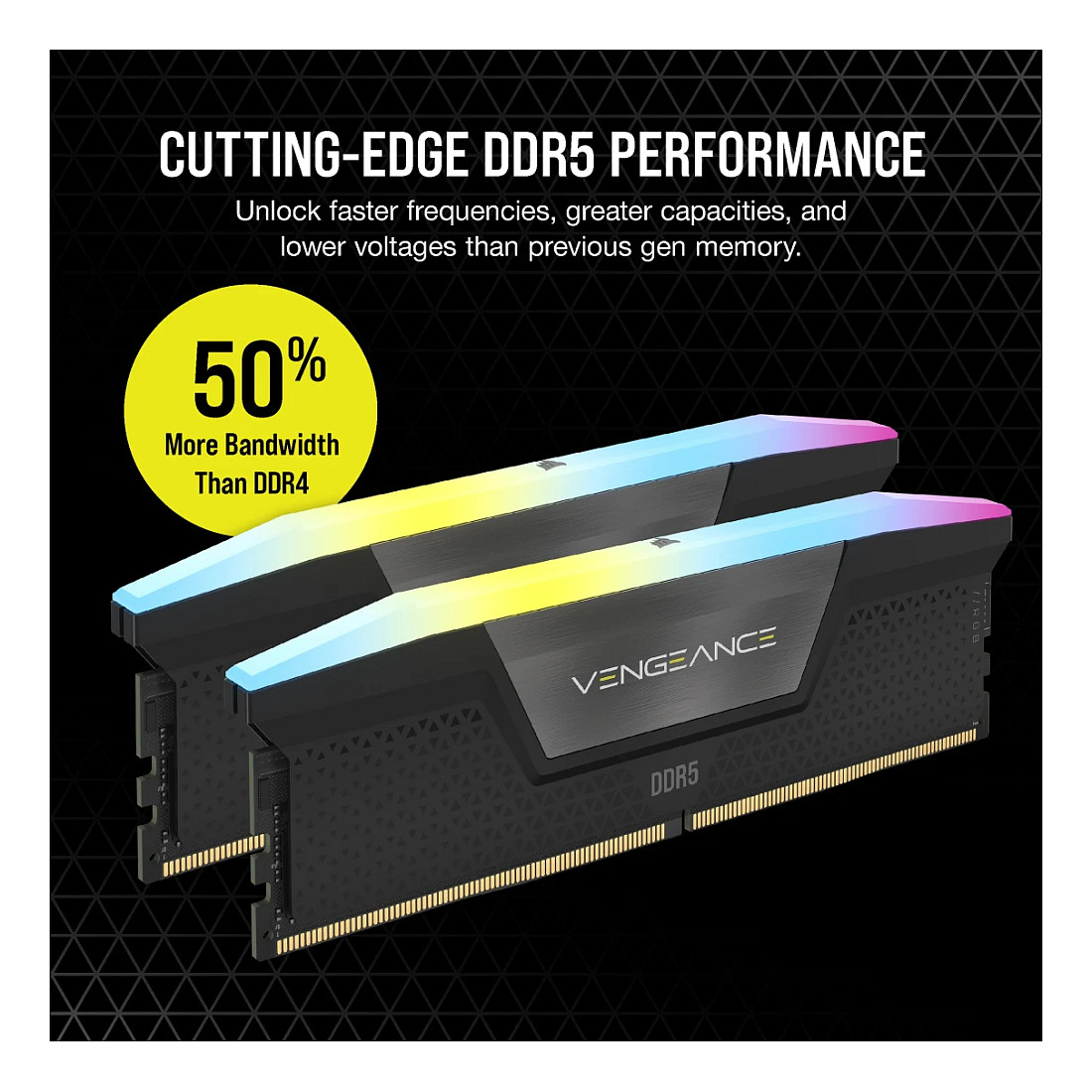 RAM Memorie DDR5 Corsair Vengeance RGB / 8GB / DIMM / 5200MHz / 288-pin - Zezë - 5