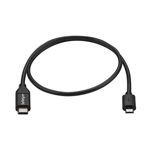 Kabllo USB StarTech.com USB2CUB50CM, USB-C në Micro-USB-B, 50 cm, USB 2.0, 480 Mbps - Zezë - 3