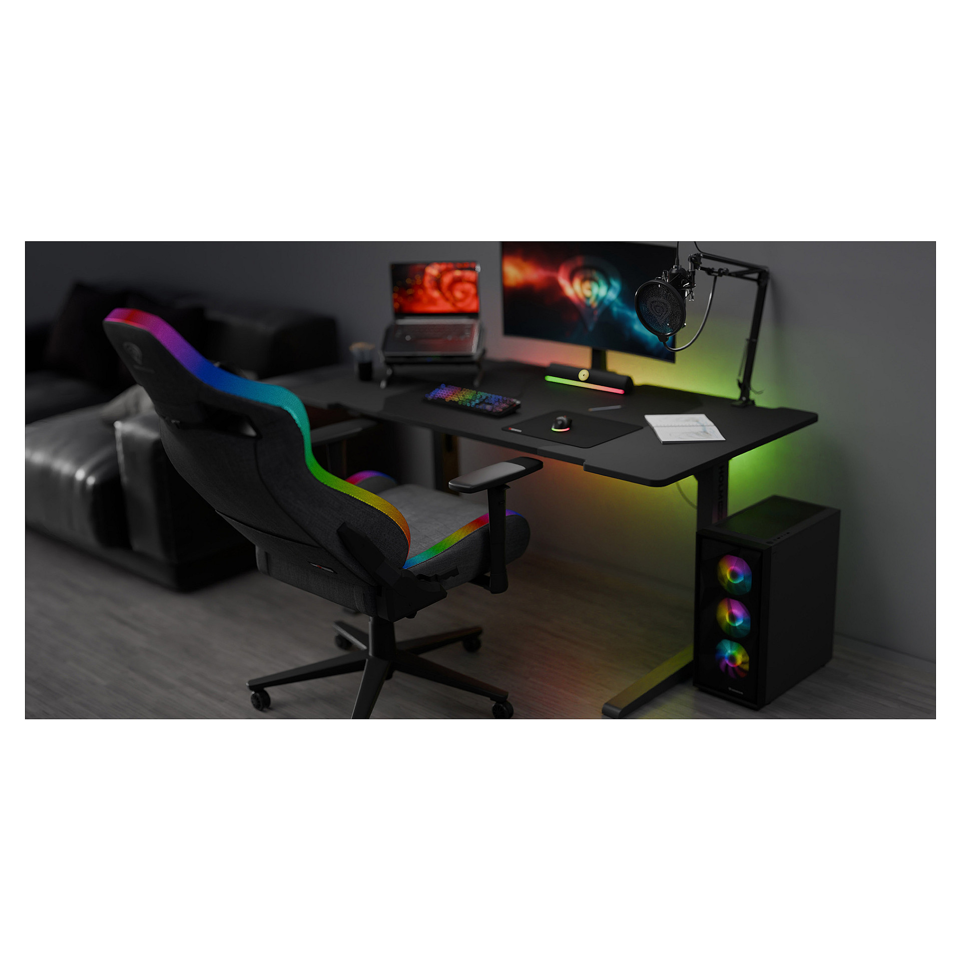 Karrige Gaming Genesis Trit 660 RGB - Zezë - 7