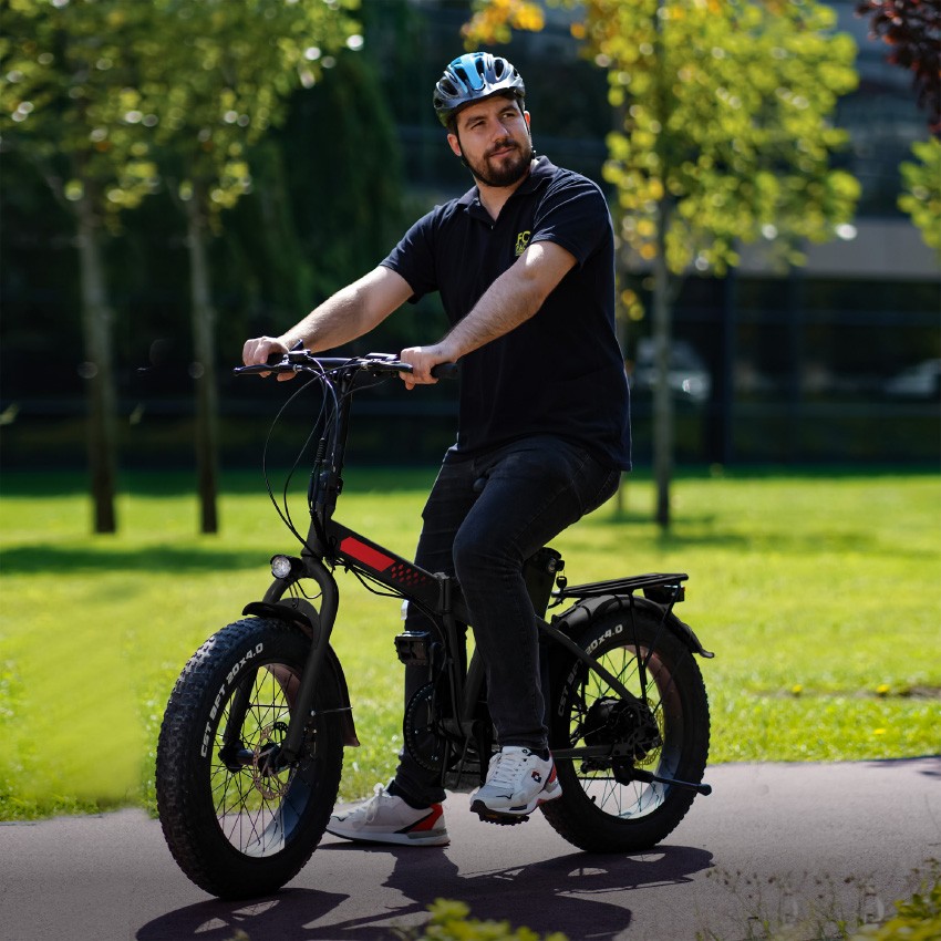 Biçikleta elektrike FC-BIKE 12Ah / Max Speed 25km/h - Zezë/Kuqe - 2