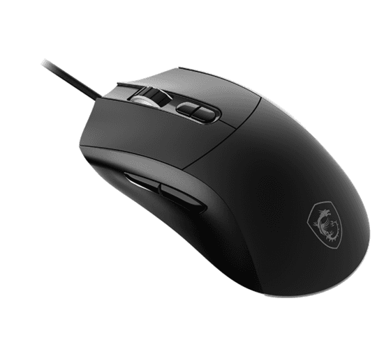 Maus Gaming MSI FORGE GM320, me kabllo, Sensor Optik, Ndriçim RGB, Dizajn Ergonomik – Zezë - 5