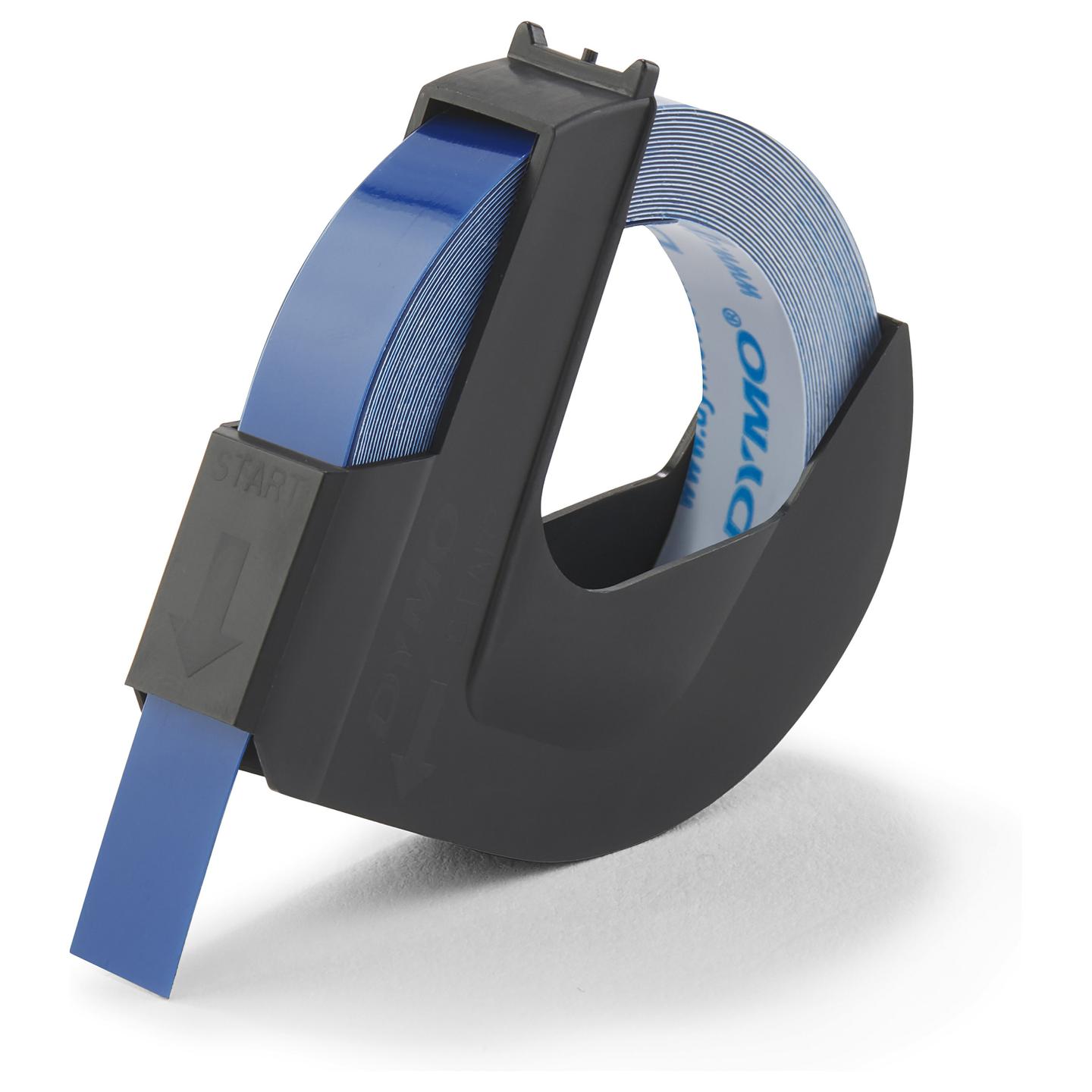 Etiketa për Printer DYMO 3D Embossing / 9 mm × 3 m / Plastikë Shkëlqyese - Blu - 2