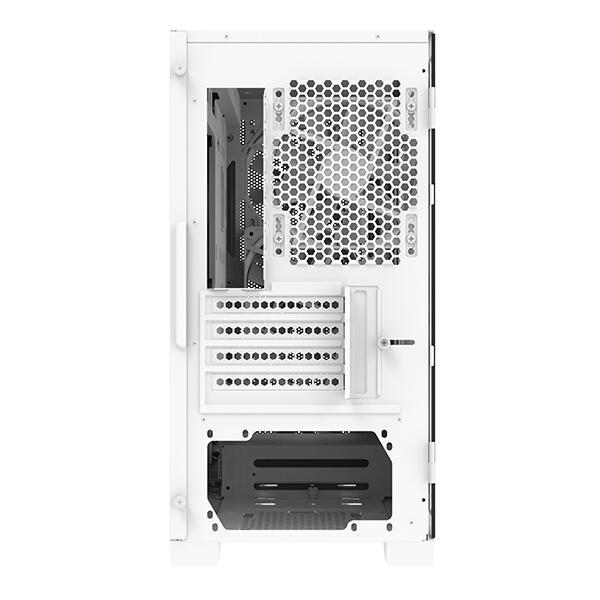 Kasë PC Montech AIR 100 ARGB / Mini Tower / Micro-ATX / 4x 120mm ARGB Fan / Tempered Glass – Bardhë - 3