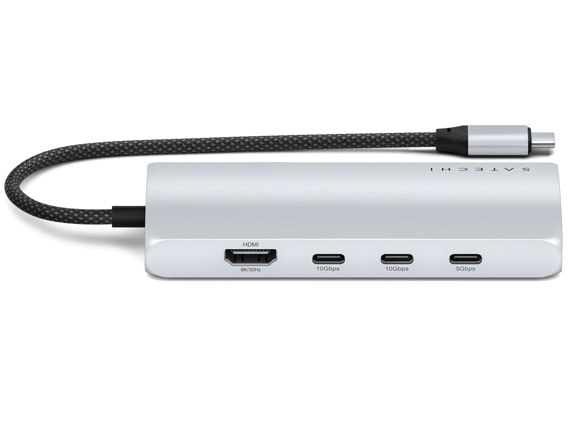 Hub Satechi ST-P8KES / 4x USB-C / 1x HDMI 8K / Ethernet / SD / 1x USB-C 85W – Argjendi - 5