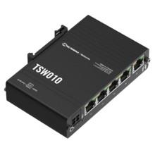 Switch Industrial Teltonika TSW010, 5x Fast Ethernet RJ45, 10/100Mbps, Unmanaged, DIN Rail, IP30 - Hiri - 2