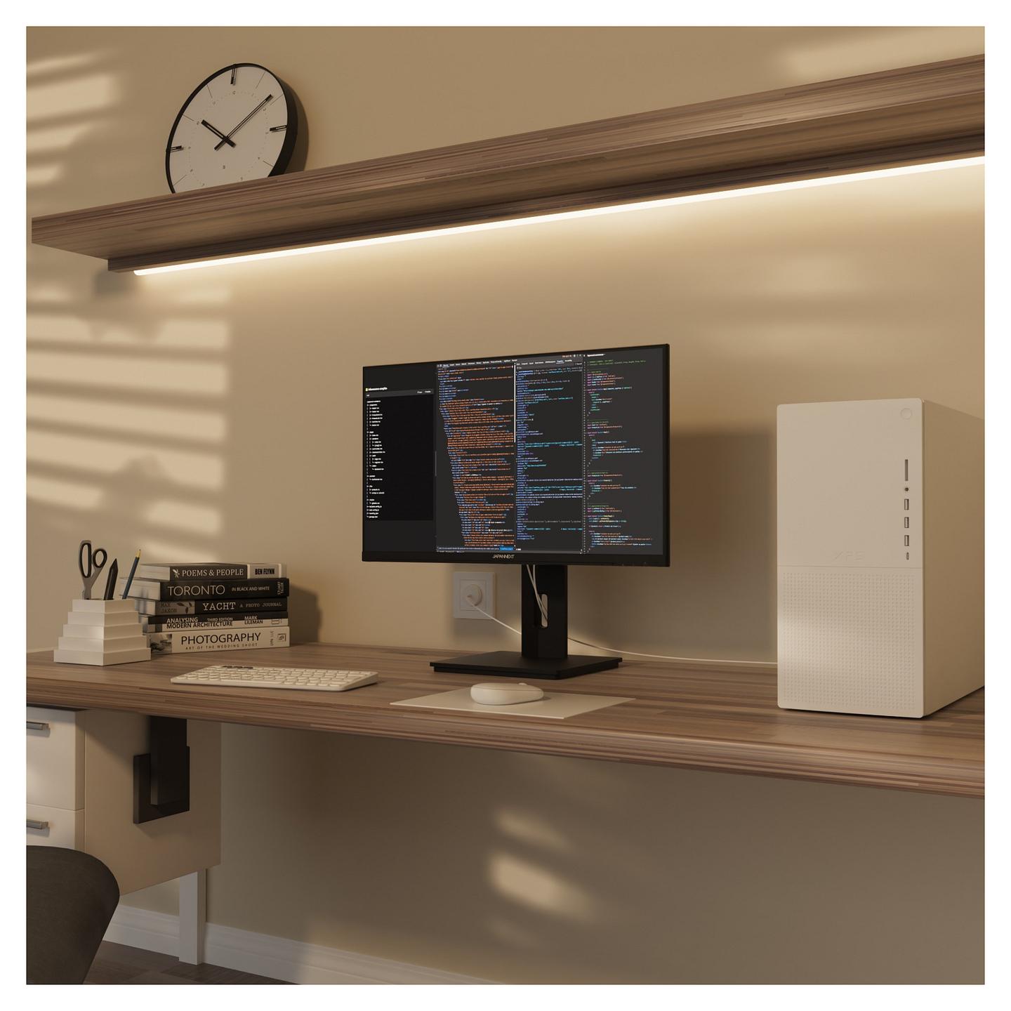 Monitor JAPANNEXT JN-IPS2380UHDR-C65W-HSP / 23.8" / 4K UHD IPS / 60Hz / 5ms / HDMI+DisplayPort+USB-C - Zezë - 8