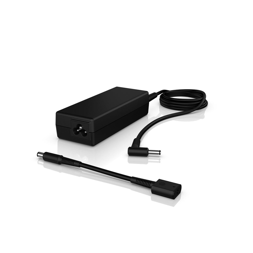 Adapter për Laptop HP H6Y90AA / 90W / 19.5V / 4.62A / 4.5 × 3.0 mm (me dongle 7.4 × 5.0 mm) - Zezë - 2
