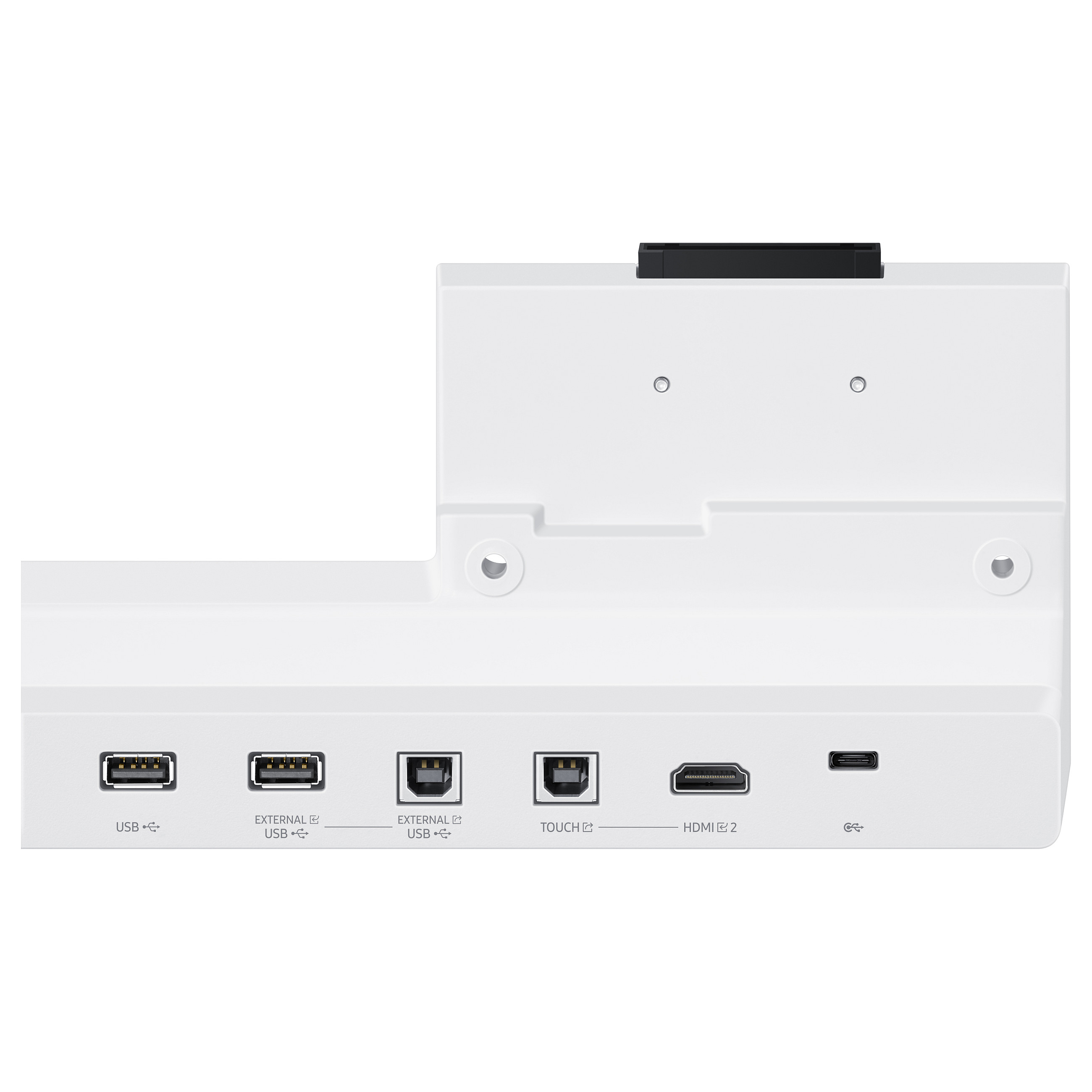 Aksesor për Ekran Samsung Flip4 Tray / Connectivity Tray / USB-A / USB-B / USB-C / HDMI - Hiri/Bardhë - 3