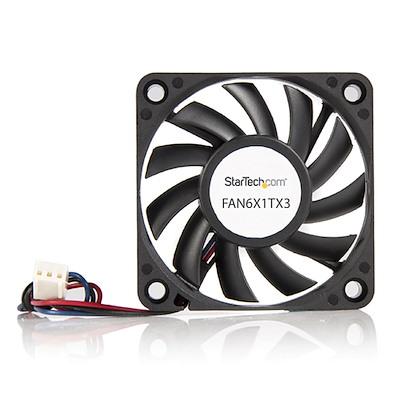 Ftohës për Kasë StarTech FAN6X1TX3 / 60 x 60 x 10mm / 4000RPM / 15.49 CFM / 28 dBA - Zezë - 2