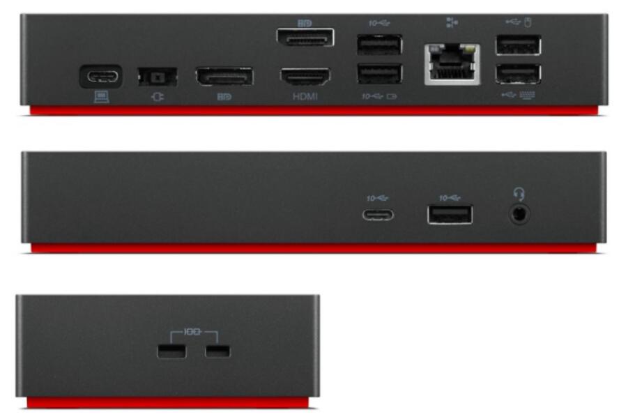 Docking Station Lenovo ThinkPad Universal USB-C Dock / USB-C / HDMI / DisplayPort / 100W - Zezë - 2