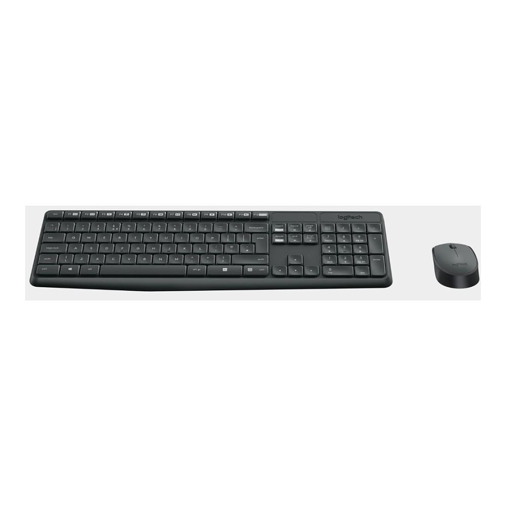 Combo (Tastierë & Maus) Logitech MK235 / Wireless / 2.4 GHz / Full-Size / Tastierë Numerike / 15 Shortcut Keys / PT - Zezë - 2