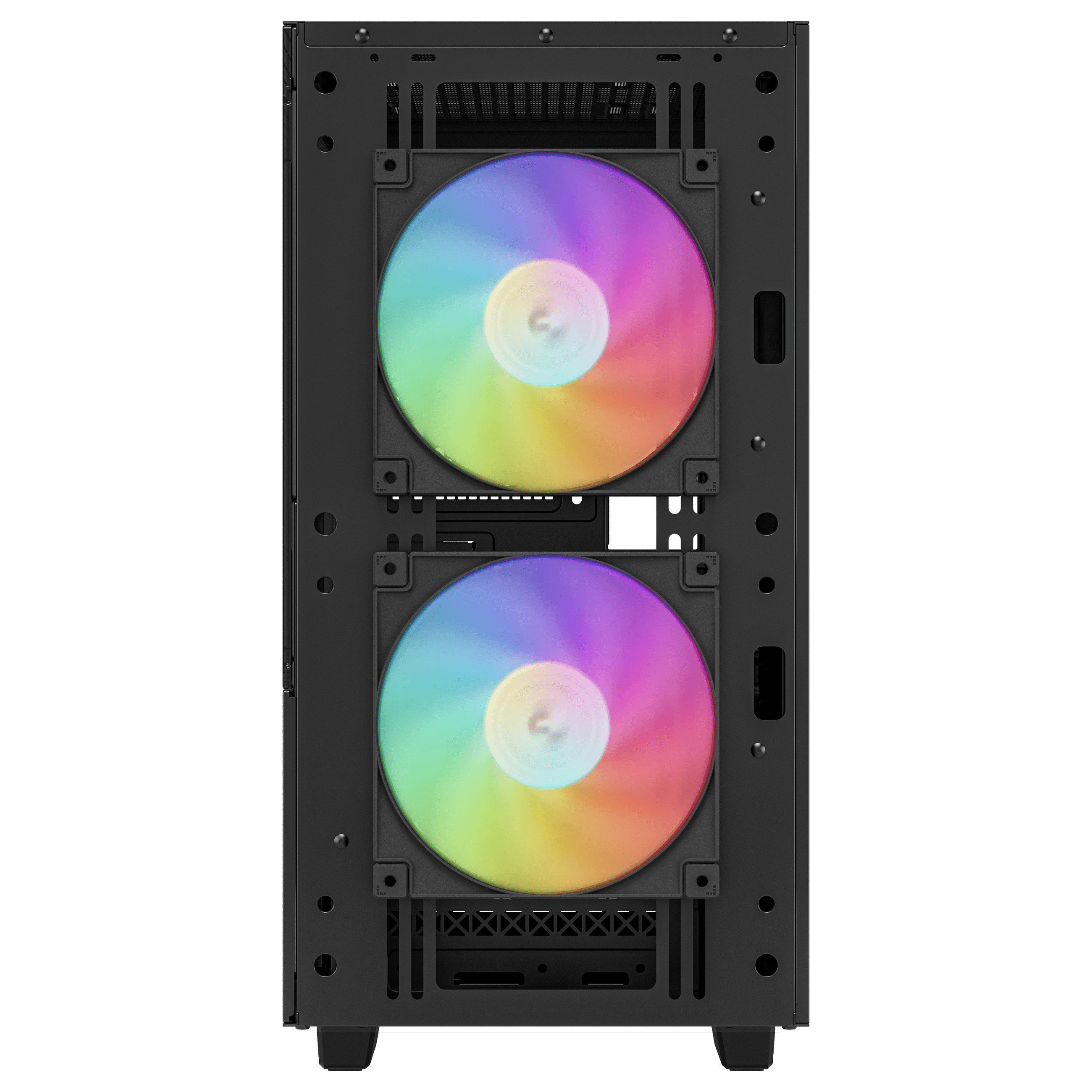 Kasë PC DeepCool CH360 / Mini Tower / Micro ATX / 2x 140mm + 1x 120mm ARGB Fan / Tempered Glass / Mesh / 360mm Radiator - Zezë - 4