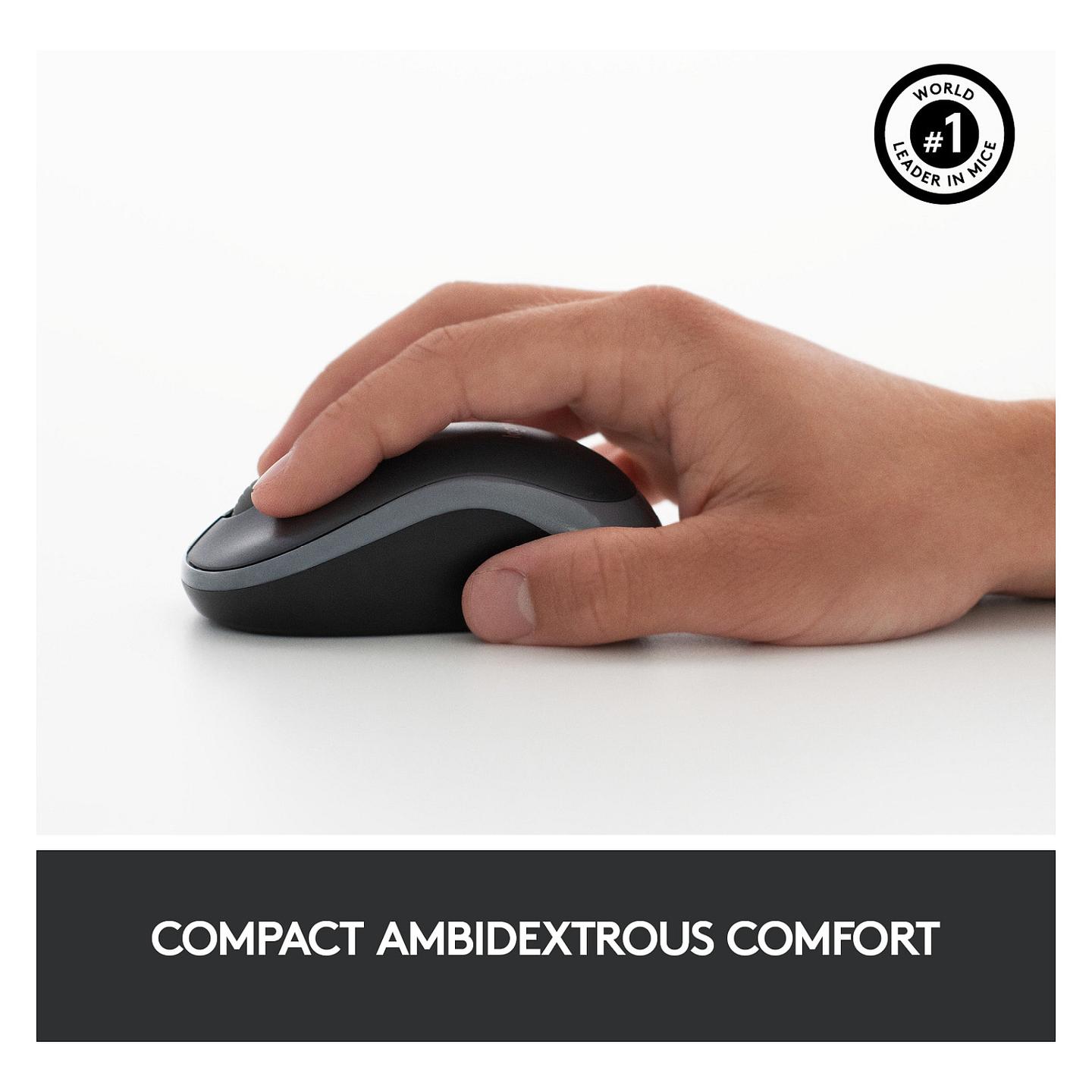Combo (Tastierë & Maus) Logitech MK270 / QWERTZ CH / Wireless 2.4 GHz / Maus Optik / 1000 DPI / USB Nano-Receiver - Zezë - 9